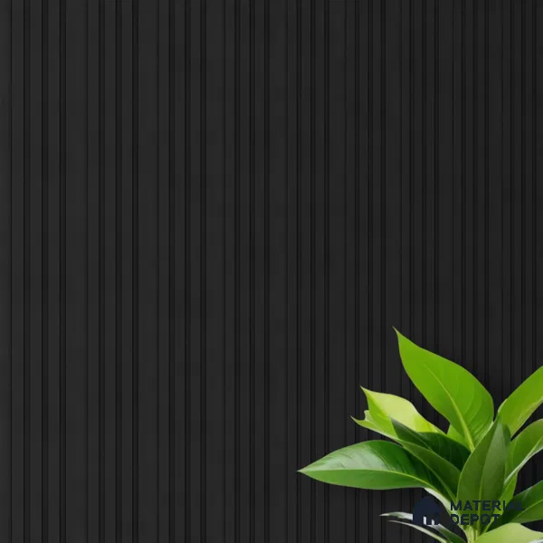 Graphite Black Plain Colour Look PN 03396 9.5 ft x 4.8 inch Charcoal Panel - 11 mm | Suitable for Feature Wall, TV Unit & Living Room | Width is Subjected to 5% Variation