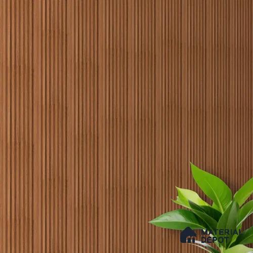 Brown Wooden Louver PN 03399 9.5 ft x 4.8 inch Charcoal Panel - 11 mm | Suitable for Feature Wall, TV Unit & Living Room | Width is Subjected to 5% Variation