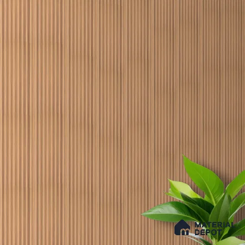 Cream Wooden Louver PN 03422 8 ft x 4.8 inch Charcoal Panel - 11 mm | Suitable for Feature Wall, TV Unit & Living Room | Width is Subjected to 5% Variation