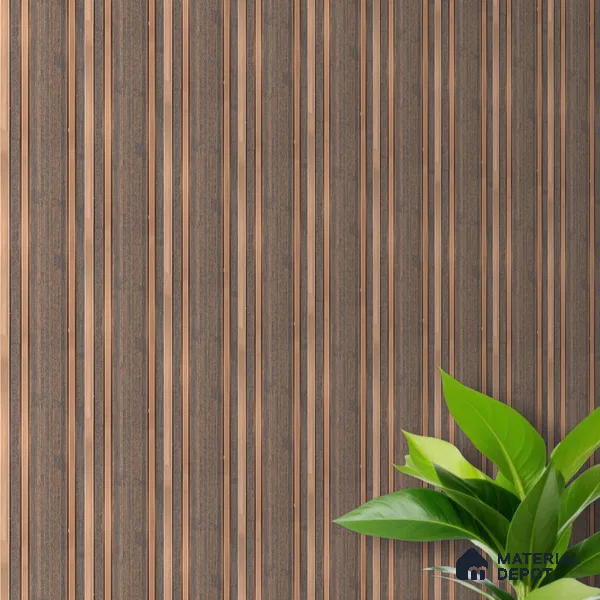 Wooden Look PN 03552 9.5 ft x 4.7 inch Charcoal Panel - 12 mm | Suitable for Feature Wall, TV Unit & Living Room | Width is Subjected to 5% Variation