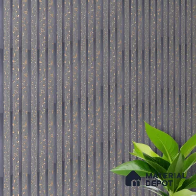 Silver Grey Luxury Look PN 03558 9.5 ft x 4.8 inch Charcoal Panel - 11 mm | Suitable for Feature Wall, TV Unit & Living Room | Width is Subjected to 5% Variation