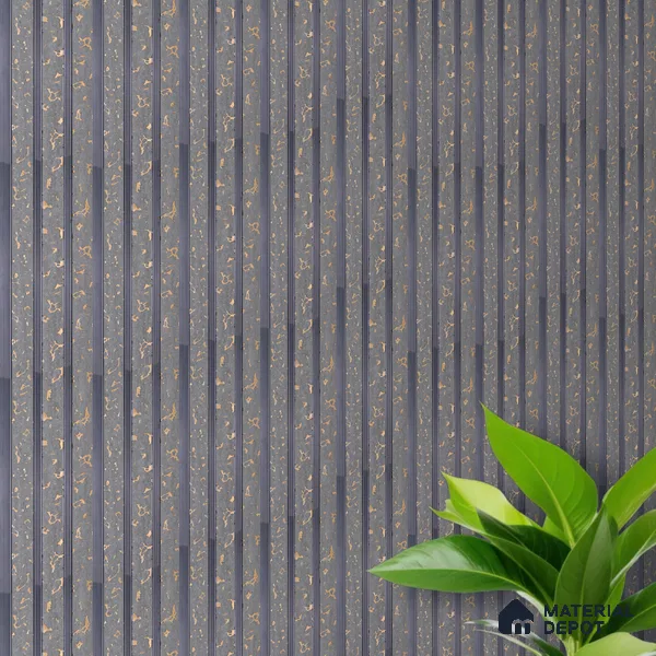 Silver Grey Luxury Look PN 03558 9.5 ft x 4.8 inch Charcoal Panel - 11 mm | Suitable for Feature Wall, TV Unit & Living Room | Width is Subjected to 5% Variation