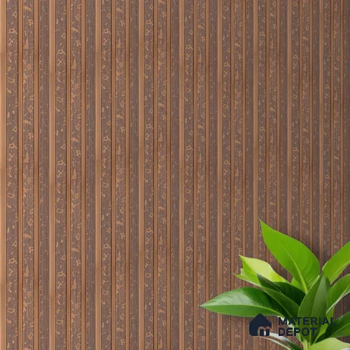 Brown Luxury Louver PN 03560 9.5 ft x 4.8 inch Charcoal Panel - 11 mm | Suitable for Feature Wall, TV Unit & Living Room | Width is Subjected to 5% Variation