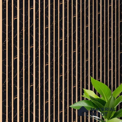 Onyx Black Marble Look PN 05539 9.5 ft x 6 inch Charcoal Panel - 7 mm | Suitable for Feature Wall, TV Unit & Living Room | Width is Subjected to 5% Variation