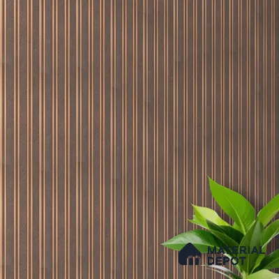 Cappucino Brown Leather Look PN 05549 8 ft x 6 inch Charcoal Panel - 7 mm | Suitable for Feature Wall, TV Unit & Living Room | Width is Subjected to 5% Variation