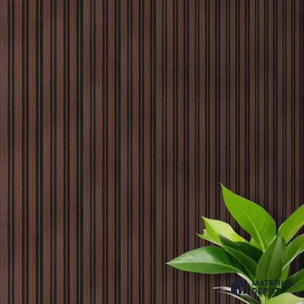 Wooden Look PN 05551 8 ft x 6 inch Charcoal Panel - 7 mm | Suitable for Feature Wall, TV Unit & Living Room | Width is Subjected to 5% Variation