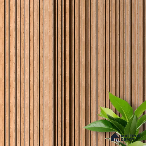 Wooden Look PN 05557 9.5 ft x 12 inch Charcoal Panel - 6 mm | Suitable for Feature Wall, TV Unit & Living Room | Width is Subjected to 5% Variation