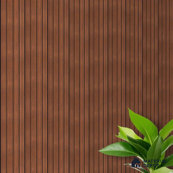 Wooden Look PN 05561 9.5 ft x 12 inch Charcoal Panel - 6 mm | Suitable for Feature Wall, TV Unit & Living Room | Width is Subjected to 5% Variation