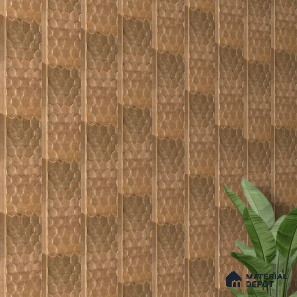 Geometric Louver PN 06075 9.5 ft x 4.7 inch Charcoal Panel - 7 mm | Suitable for Feature Wall, TV Unit & Living Room | Width is Subjected to 5% Variation