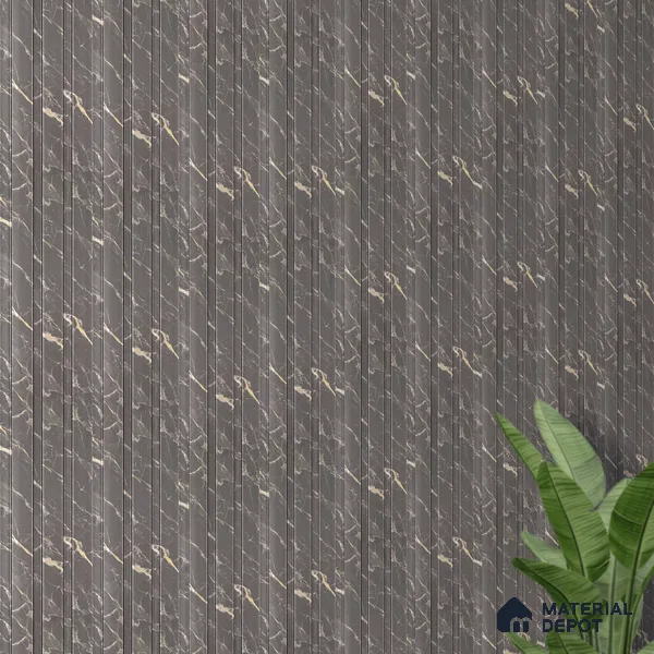 Mid Grey Marble Look PN 06087 9.5 ft x 4.6 inch Charcoal Panel - 8 mm | Suitable for Feature Wall, TV Unit & Living Room | Width is Subjected to 5% Variation