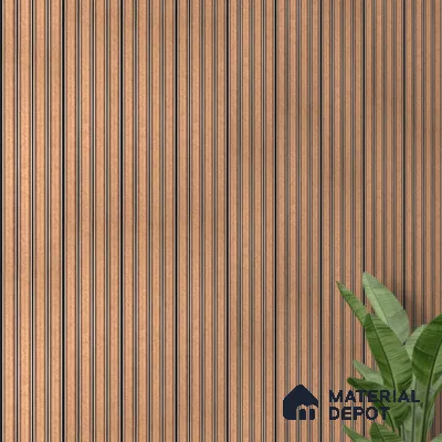 PN 06807 8 ft x 5 inch Charcoal Louvers/Panels - 12 mm