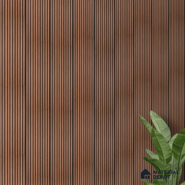 Wooden Look PN 06821 9.2 ft x 6 inch Charcoal Panel - 10 mm | Suitable for Living Room, Bedroom & TV Cabinet | Width is Subjected to 5% Variation