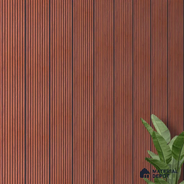 Wooden Look PN 06827 9.2 ft x 6 inch Charcoal Panel - 10 mm | Suitable for Living Room, Bedroom & TV Cabinet | Width is Subjected to 5% Variation
