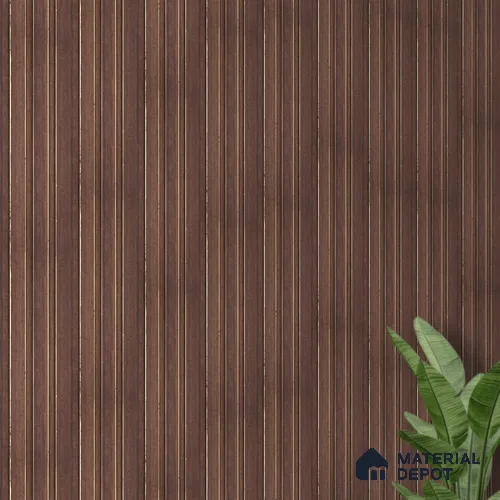 PN 06830 9.2 ft x 5 inch Charcoal Louvers/Panels - 12 mm