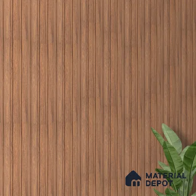 PN 06840 9.2 ft x 5 inch Charcoal Louvers/Panels - 12 mm