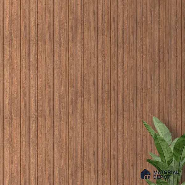 PN 06840 9.2 ft x 5 inch Charcoal Louvers/Panels - 12 mm