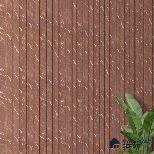 PN 06850 9.2 ft x 5 inch Charcoal Louvers/Panels - 12 mm
