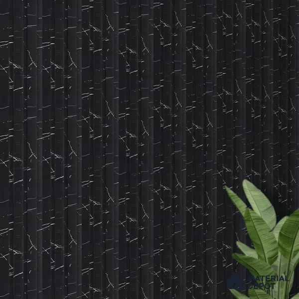 Charcoal Black Marble Look PN 06853 9.2 ft x 4.9 inch Charcoal Panel - 12 mm | Suitable for Living Room, Bedroom & TV Cabinet | Width is Subjected to 5% Variation