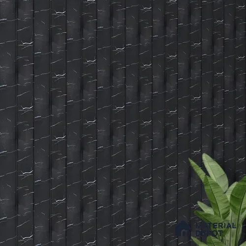 PN 06855 9.2 ft x 7.87 inch Charcoal Louvers/Panels - 16 mm