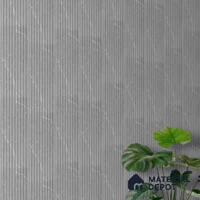 PN 06902 8 ft x 6 inch Charcoal Louvers/Panels - 6 mm