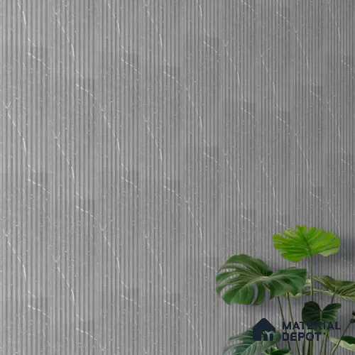 PN 06902 8 ft x 6 inch Charcoal Louvers/Panels - 6 mm