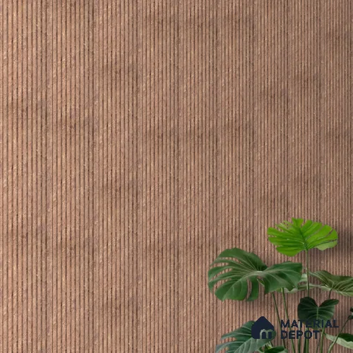 PN 06907 8 ft x 6 inch Charcoal Louvers/Panels - 6 mm