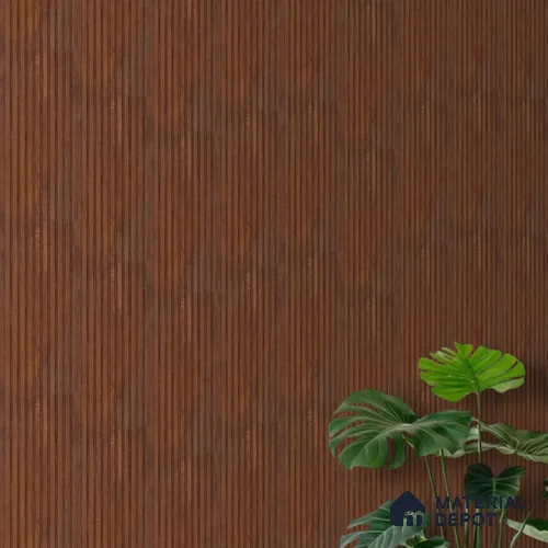 PN 06915 8 ft x 6 inch Charcoal Louvers/Panels - 6 mm