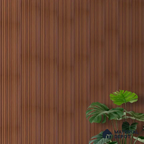 PN 06916 8 ft x 6 inch Charcoal Louvers/Panels - 6 mm