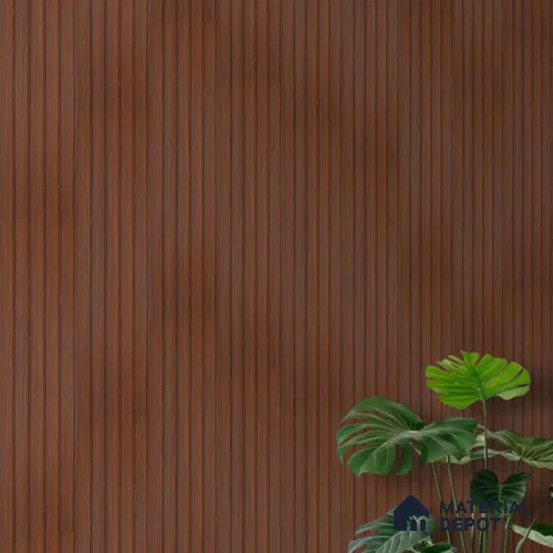 PN 06947 8 ft x 6 inch Charcoal Louvers/Panels - 6 mm
