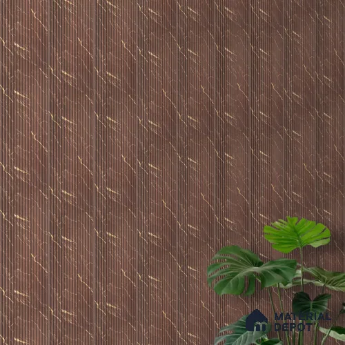 Brown Patterned Look Charcoal Louver/Panel 8 ft x 6.1 inch - 7 mm | Ideal for Feature Wall, Living Room, Bedroom, Home, TV Unit | PN 07009