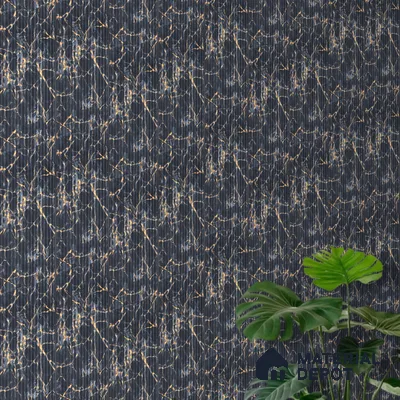 Blue Marble Look Charcoal Louver/Panel 8 ft x 6.1 inch - 7 mm | Ideal for Feature Wall, Living Room, Bedroom, Home, TV Unit | PN 07010