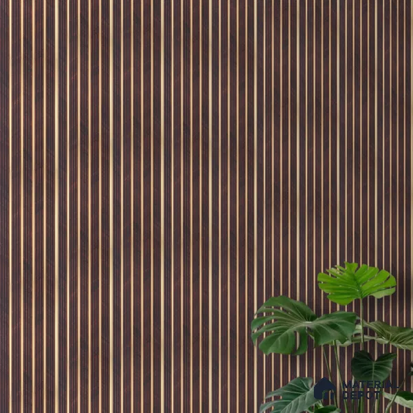 Wooden Look PN 07025 9.5 ft x 7.8 inch Charcoal Panel - 6 mm | Suitable for Feature Wall, TV Unit & Living Room | Width is Subjected to 5% Variation
