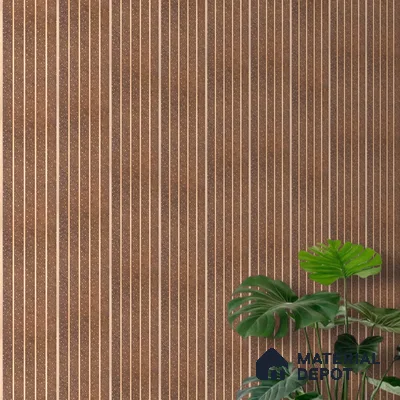 Nutmeg Brown Stone Look PN 07036 9.5 ft x 7.8 inch Charcoal Panel - 6 mm | Suitable for Feature Wall, TV Unit & Living Room | Width is Subjected to 5% Variation