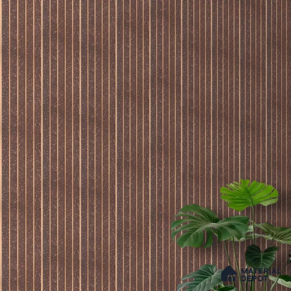 Cappucino Brown Stone Look PN 07037 9.5 ft x 7.8 inch Charcoal Panel - 6 mm | Suitable for Feature Wall, TV Unit & Living Room | Width is Subjected to 5% Variation