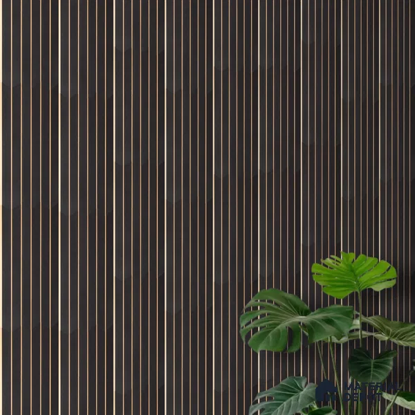 Wenge Brown Patterned Look PN 07044 9.5 ft x 7.8 inch Charcoal Panel - 6 mm | Suitable for Feature Wall, TV Unit & Living Room | Width is Subjected to 5% Variation