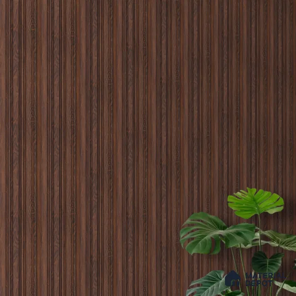 Wooden Look PN 07052 9.5 ft x 4.9 inch Charcoal Panel - 8 mm | Suitable for Feature Wall, TV Unit & Living Room | Width is Subjected to 5% Variation