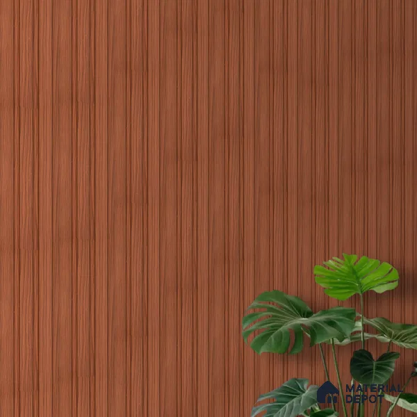 Brown Wooden Look Charcoal Louver/Panel 9.5 ft x 4.6 inch - 8 mm | Ideal for Feature Wall, Living Room, Bedroom, Home, TV Unit | PN 07058