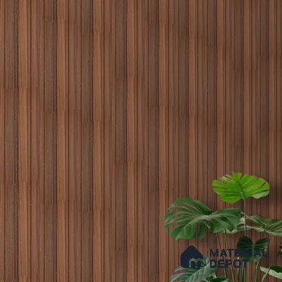 Brown Wooden Look Charcoal Louver/Panel 9.5 ft x 4.6 inch - 8 mm | Ideal for Feature Wall, Living Room, Bedroom, Home, TV Unit | PN 07062