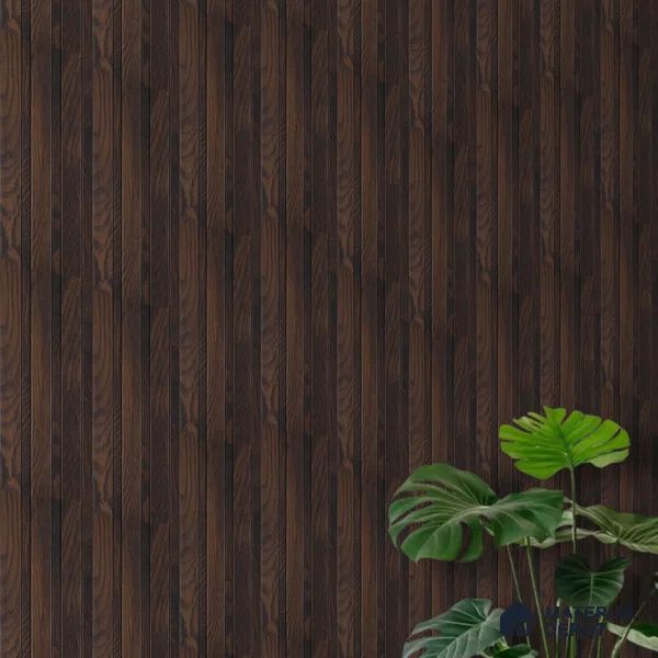 Wooden Look PN 07063 9.5 ft x 4.6 inch Charcoal Panel - 8 mm | Suitable for Feature Wall, TV Unit & Living Room | Width is Subjected to 5% Variation