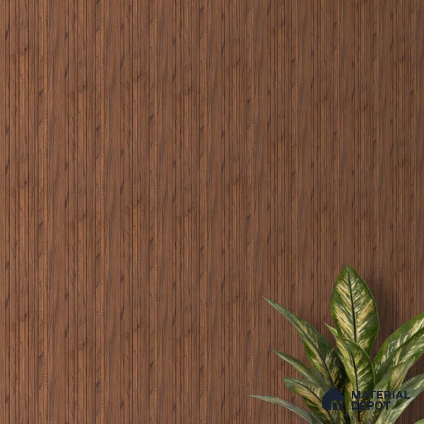 Brown Wooden Look Charcoal Louver/Panel 10 ft x 5 inch - 6 mm | Ideal for Feature Wall, Living Room, Bedroom, Home, TV Unit | PN 07102