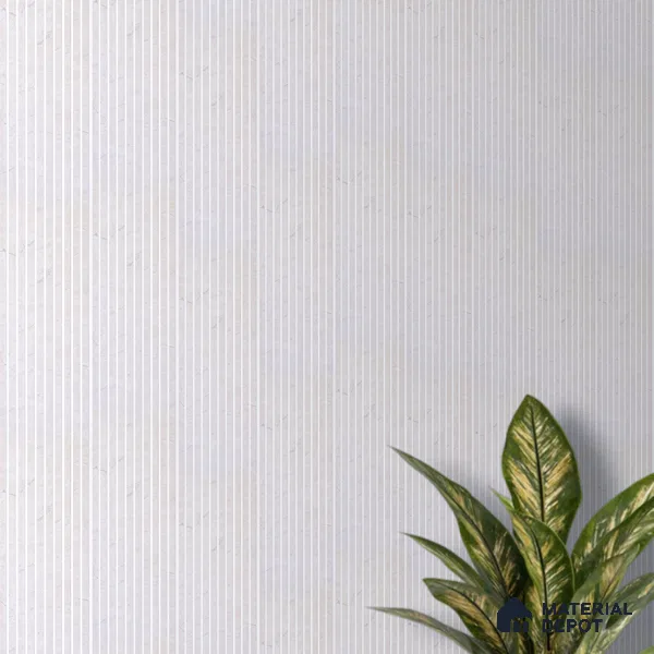 White Stone Look Charcoal Louver/Panel 9.5 ft x 6 inch - 6 mm | Ideal for Feature Wall, Living Room, Bedroom, Home, TV Unit | PN 07113