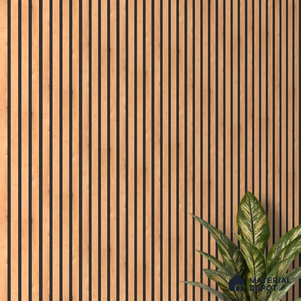 Brown Wooden Look Charcoal Louver/Panel 9.5 ft x 6 inch - 6 mm | Ideal for Feature Wall, Living Room, Bedroom, Home, TV Unit | PN 07127