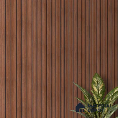 Brown Wooden Look Charcoal Louver/Panel 9.5 ft x 6 inch - 6 mm | Ideal for Feature Wall, Living Room, Bedroom, Home, TV Unit | PN 07140
