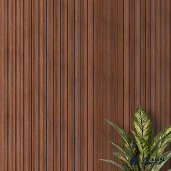 Brown Wooden Look Charcoal Louver/Panel 9.5 ft x 6 inch - 6 mm | Ideal for Feature Wall, Living Room, Bedroom, Home, TV Unit | PN 07140