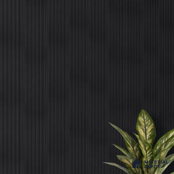 Graphite Black Plain Colour Look PN 07158 9.5 ft x 4.7 inch Charcoal Panel - 11 mm | Suitable for Feature Wall, TV Unit & Living Room | Width is Subjected to 5% Variation