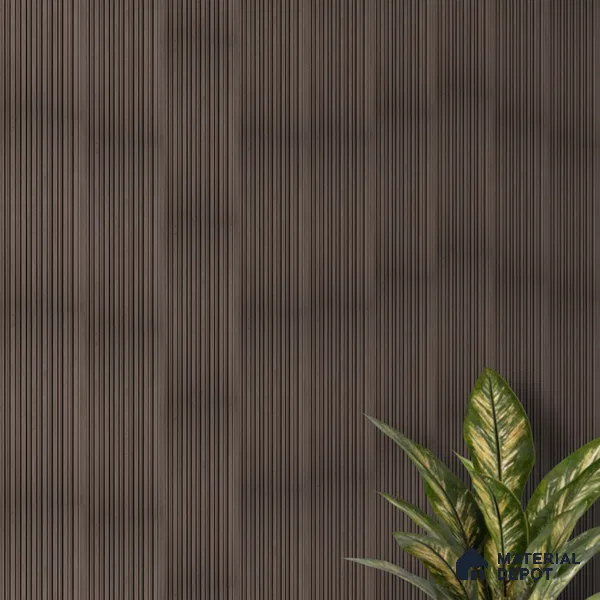 Brown Wooden Look Charcoal Louver/Panel 9.5 ft x 4.7 inch - 11 mm | Ideal for Feature Wall, Living Room, Bedroom, Home, TV Unit | PN 07161