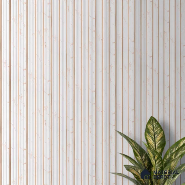 Dove Grey Marble Look PN 07447 8 ft x 4.8 inch PVC Panel - 10 mm | Suitable for Living Room, Bedroom & Office | Width is Subjected to 5% Variation