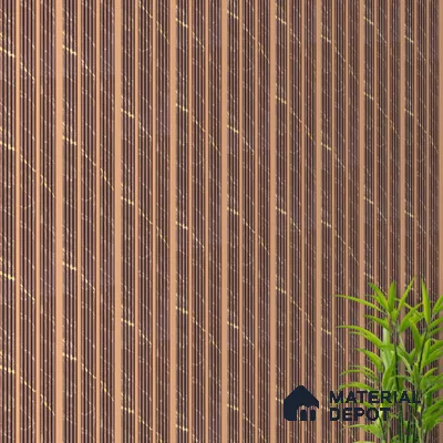 PN 07464 Marble Look Louver 8 ft x 0.4 ft Texture Finish  - 10 mm | Suitable for Feature Wall, TV Unit & Living Room