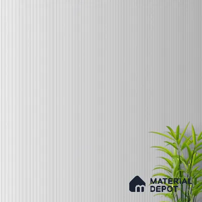 Dove Grey Plain Colour Look PN 07477 8 ft x 4.8 inch PVC Panel - 10 mm | Suitable for Living Room, Bedroom & Office | Width is Subjected to 5% Variation