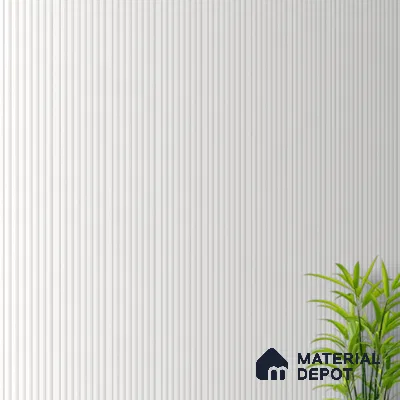 Ivory Beige Plain Colour Look PN 07478 8 ft x 4.8 inch PVC Panel - 10 mm | Suitable for Living Room, Bedroom & Office | Width is Subjected to 5% Variation